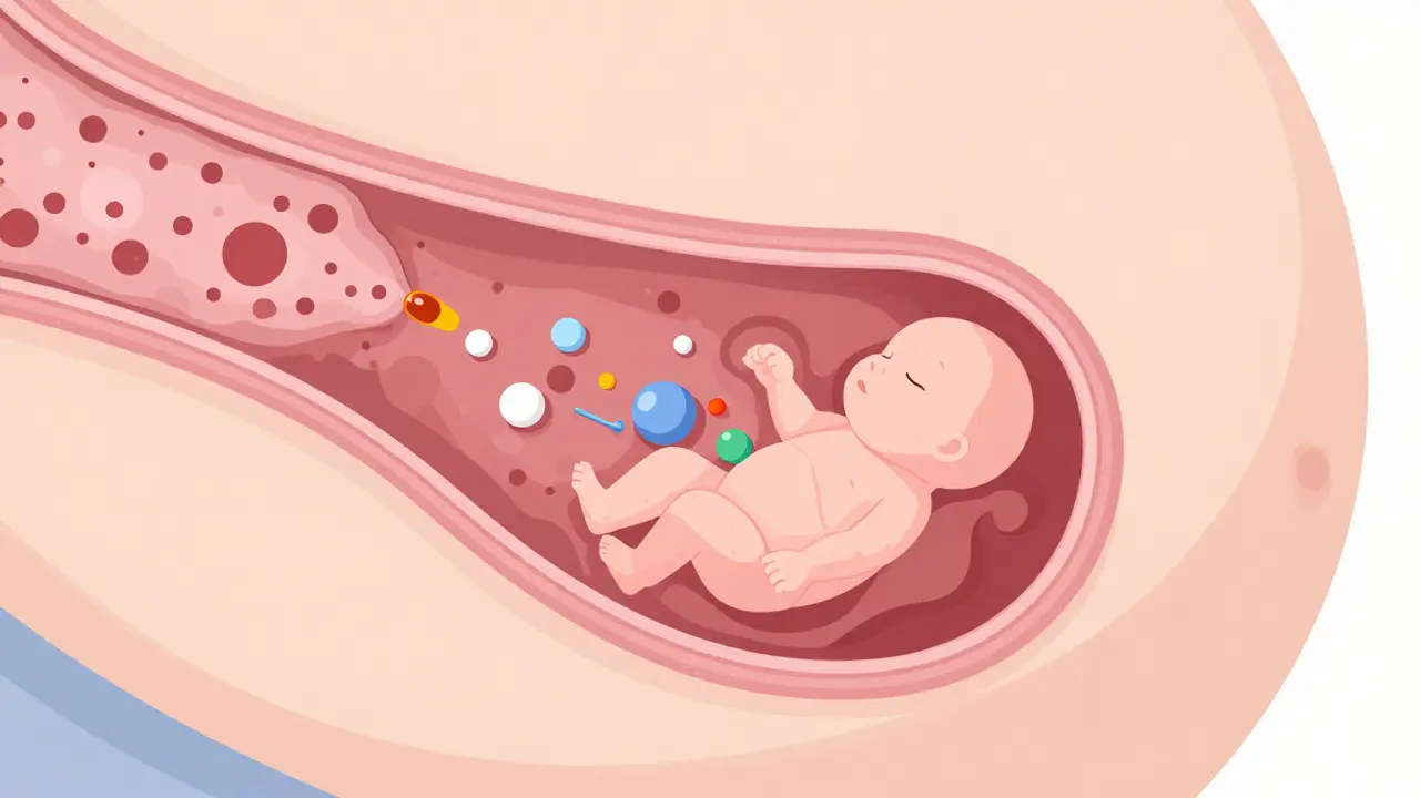 How Medications Cross the Placenta and Affect the Fetus