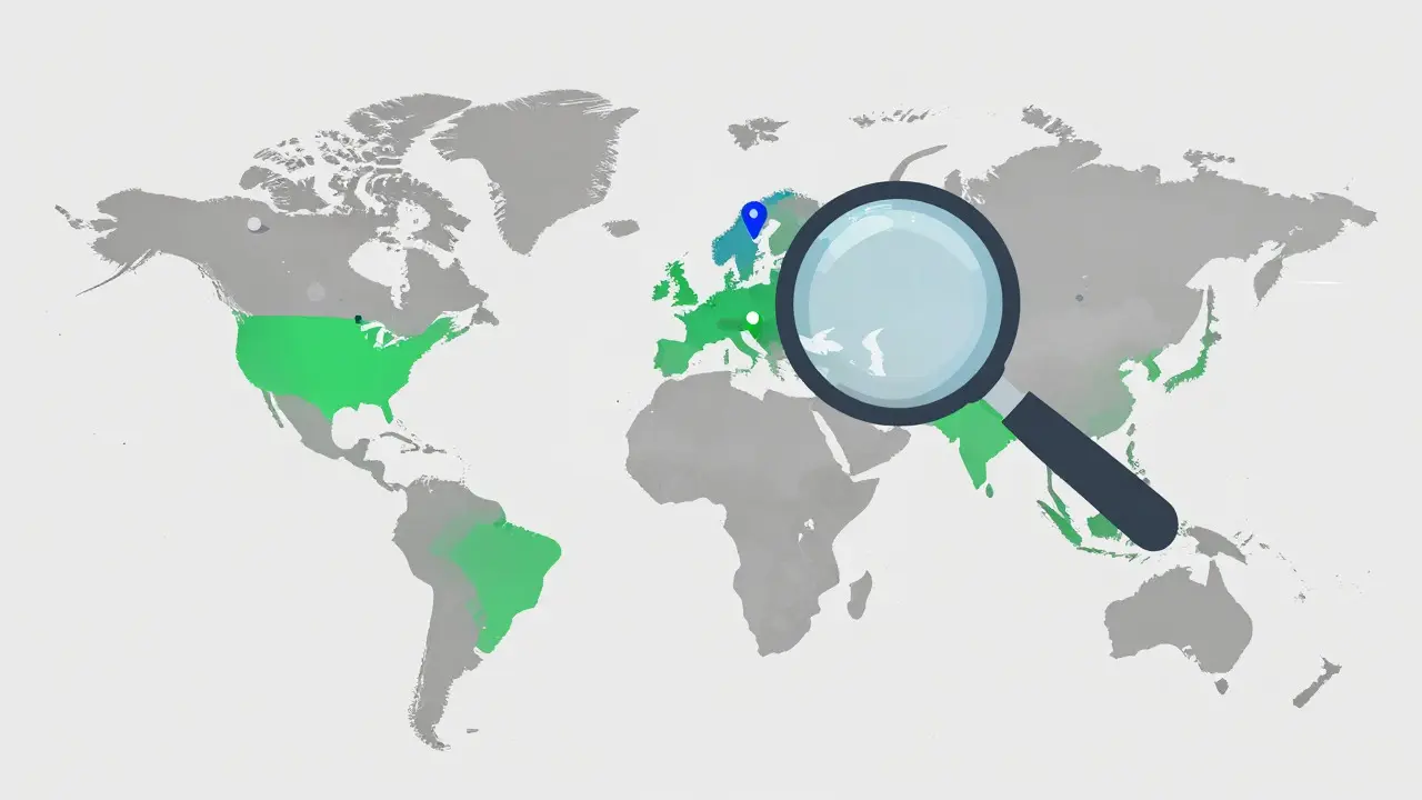 World map showing global medication availability gaps